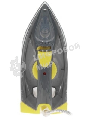 Утюг BRAYER BR4003GY серый/желтый/черный, 2400 Вт, 25 г/мин, 140 г/мин, 330 мл