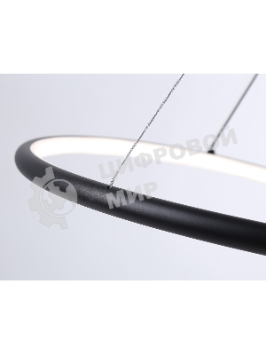 Светильник Ambrella light FL66293 BK черный 39W 3000K-6400K D500*1000 (ПДУ ИК)