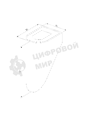 35168/D/Светильник садово-парковый со светодиодами Bit LED серый