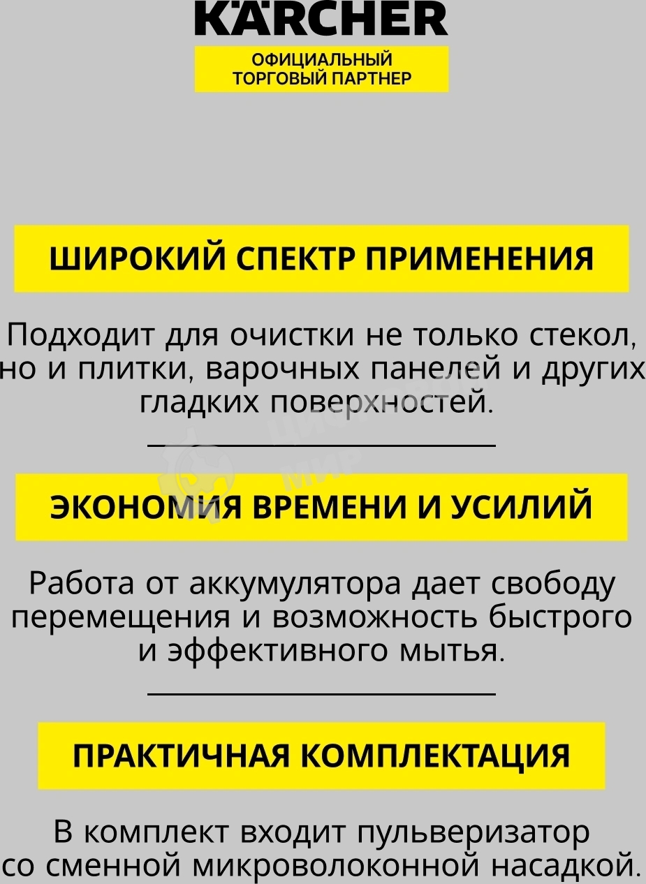 Очиститель Karcher WV 2 Black Edition
