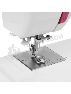 Швейная машина Janome Q-23P белый/рисунок, электромеханическая, вертикальный качающийся, 24 операции, автоматическая петля