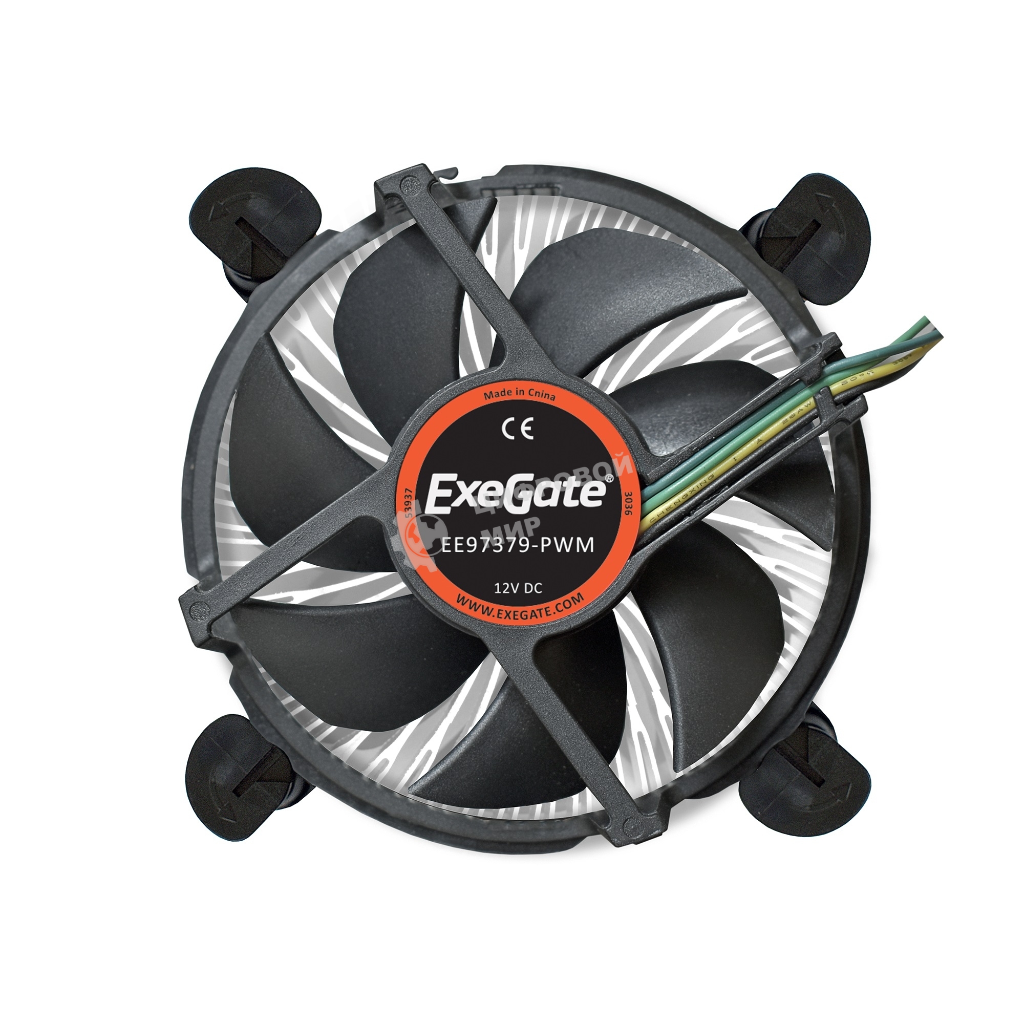 Кулер для процессора ExeGate EE97379-PWM черный, 90 мм, алюминий, 2600 об/мин, 24 дБ, 4 pin, 65 Вт, 60 мм
