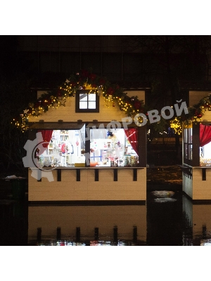 Гирлянда Neon-night Айсикл (бахрома) светодиодный, 4,0 х 0,6 м, черный провод каучук, 230 В, диоды желтые, 128 LED