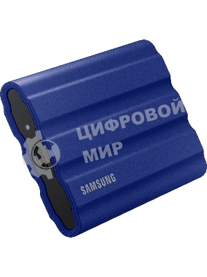 Внешний SSD Samsung T7 Shield, 1TB, USB 3.2 Gen 2 Type-C, R/W 1050/1000, синий