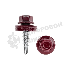 Саморез кровельный Kranz 4,8х19, окрашенный RAL 3005, короб (250 шт/уп)