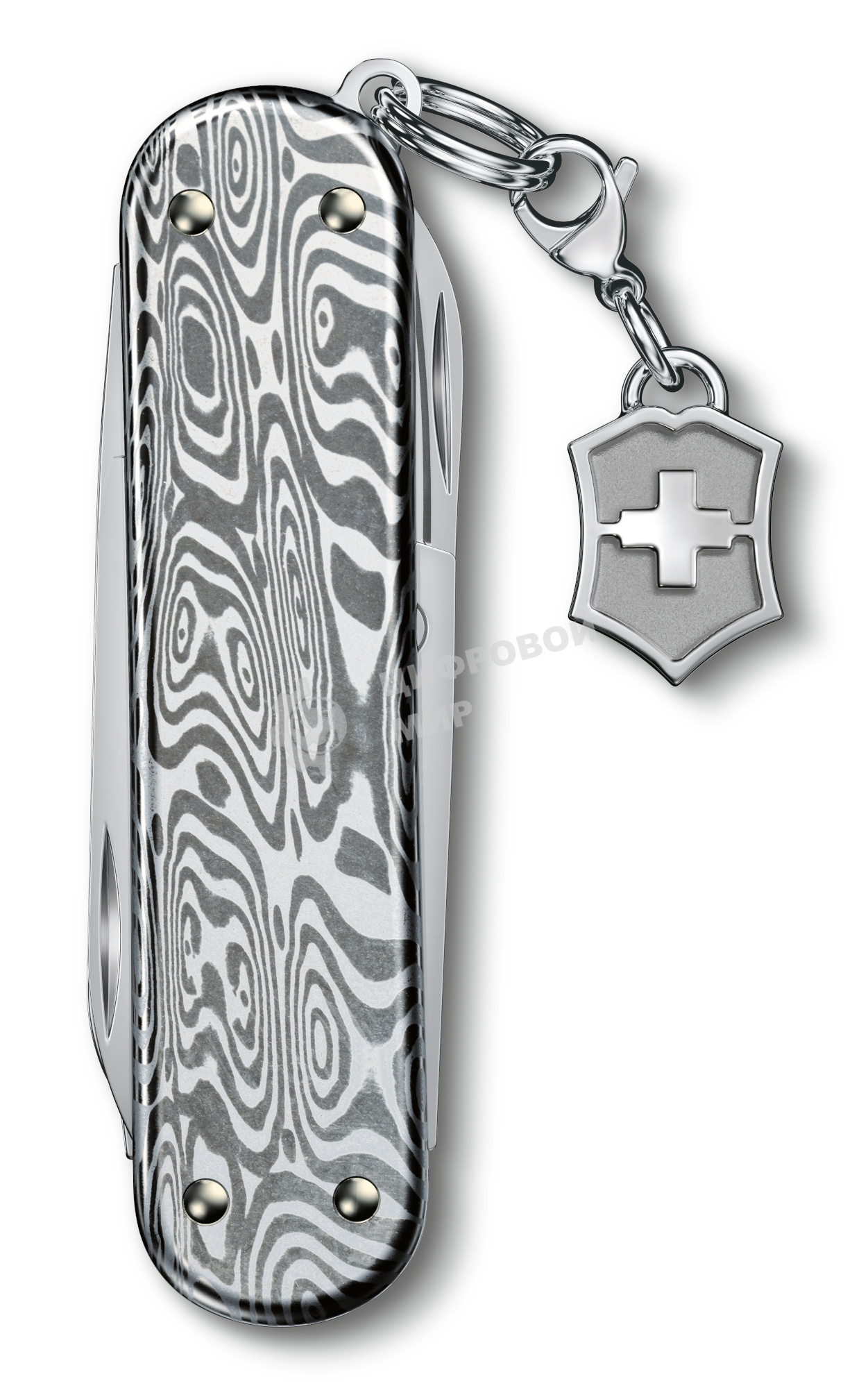 Нож перочинный Victorinox Classic Brilliant Damast (0.6221.34) 58мм 5функц. серебристый подар.коробка