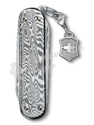 Нож перочинный Victorinox Classic Brilliant Damast (0.6221.34) 58мм 5функц. серебристый подар.коробка