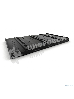 Полка стационарная усиленная Hyperline TSH3H-850-RAL9004 глубина 850 мм, с боковым креплением, нагрузка до 100 кг, для шкафов серии TTB, TTBR, 485х850мм (ШхГ), цвет черный (RAL 9004)