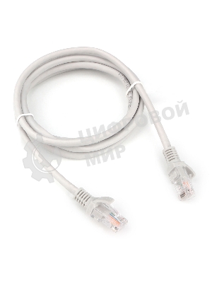 Патч-корд LSZH UTP Cablexpert PP31-1M cat.5e, 1м, литой, многожильный, серый