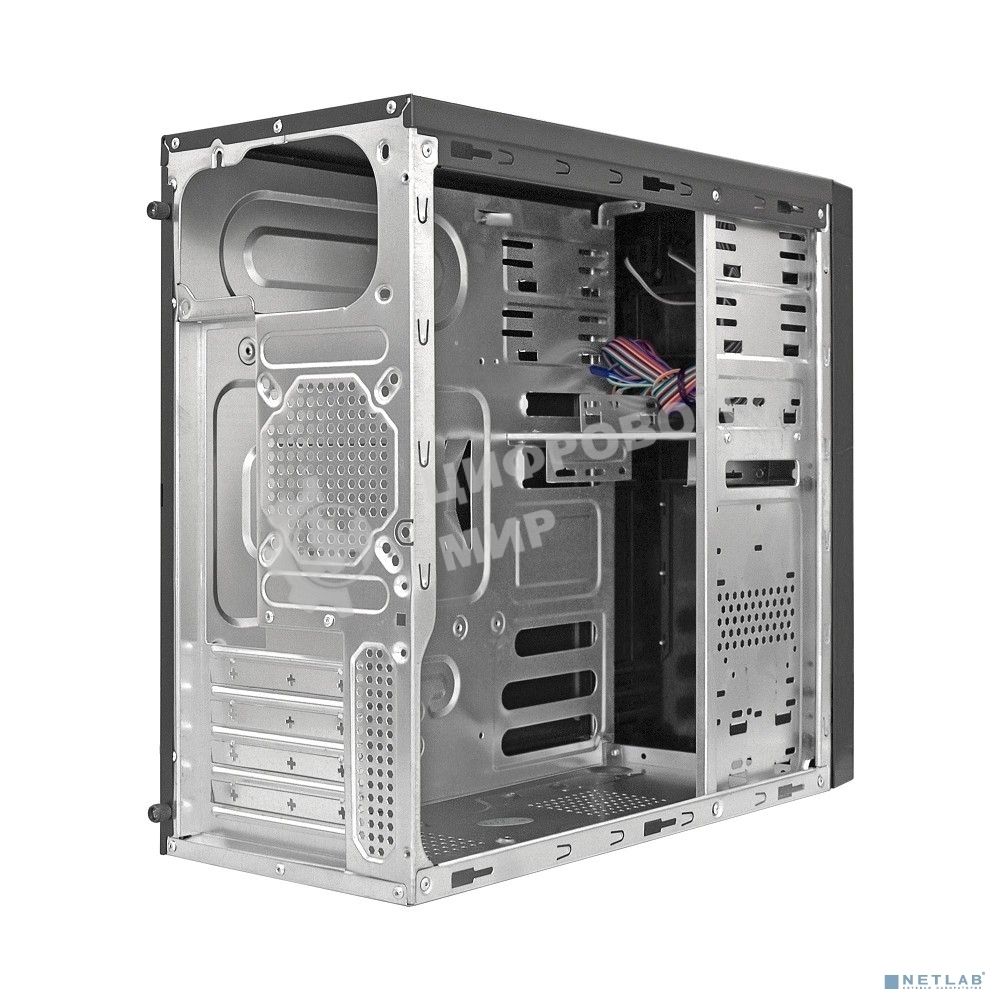 Компьютерный корпус Minitower ExeGate MA-372UX Black, mATX UN400, 120мм 2*USB+2*USB3.0, Audio