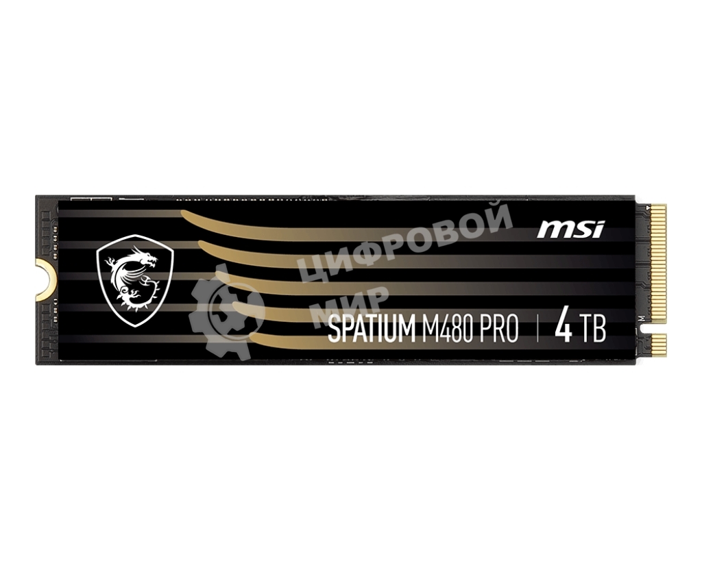 Накопитель SSD MSI SPATIUM M480 PRO, 2Tb, M.2 2280, PCIe 4.0 x4, NVMe, R/W 7400/7000