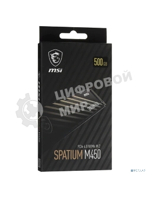 Накопитель SSD MSI PCIE 4.0 NVME M.2 500Gb SPATIUM M450 500Gb V1