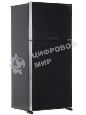 Холодильник Sharp SJ-XG60PMBK черный двухкамерный 422/178 л морозилка сверху, No Frost