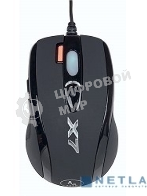 Мышь проводная A4Tech X-718BK черный, 3000 dpi, USB, кнопки - 7