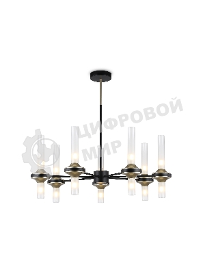 Люстра Ambrella light LH55353/14 BK/CGD/CL черный/золото/прозрачный G9/14 max 30W D750*690