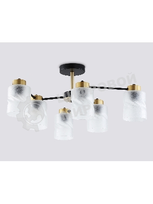 Светильник Ambrella light TR303325/6 BK/GD черный/золото E27/6 max 60W D680*270