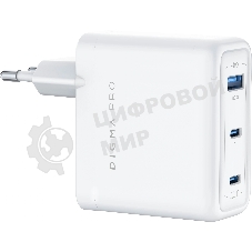 Сетевое зарядное устройство Digma Pro DPW10C 100W 5A (PD+QC) 2хUSB-C/USB-A универсальное белый (DPW1С0G012WH)