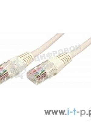 Коммутационный шнур Rexant Патч-корд UTP 5e кат. литой 10М серый