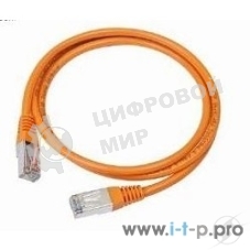 Патч-корд UTP Cablexpert PP12-0.5M/O cat.5e, 0.5м, литой, многожильный, оранжевый