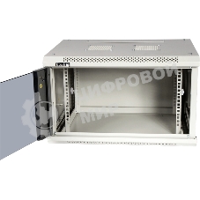 Шкаф настенный серии Pro, 15U 600x600, стеклянная дверь