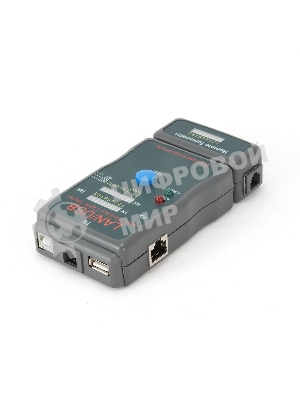 Тестер LAN Cablexpert NCT-2, 100/1000 Base-TX, для UTP, STP, RJ-11, USB-кабеля