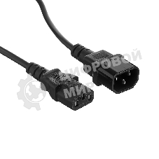 Кабель монитор-компьютер ExeGate EP280621RUS (UPS->уст-во) ExeGate Power EC-1P (С13->С14) VDE-250V-3*0,5-CU, 6A, 1м