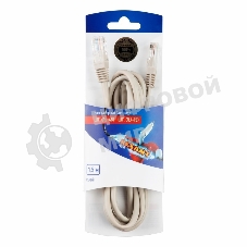 Пaтч-корд U/UTP Rexant, cat.5e, RJ45-RJ45, неэкранированный, PVC серый, 1,5м