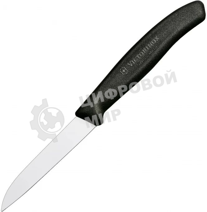Нож Victorinox Swiss Classic для очистки овощей, лезвие 8 см, черный