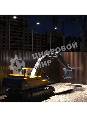 Прожектор светодиодный Gauss Elementary 100Вт 6600лм IP65 6500К черный ПРОМО