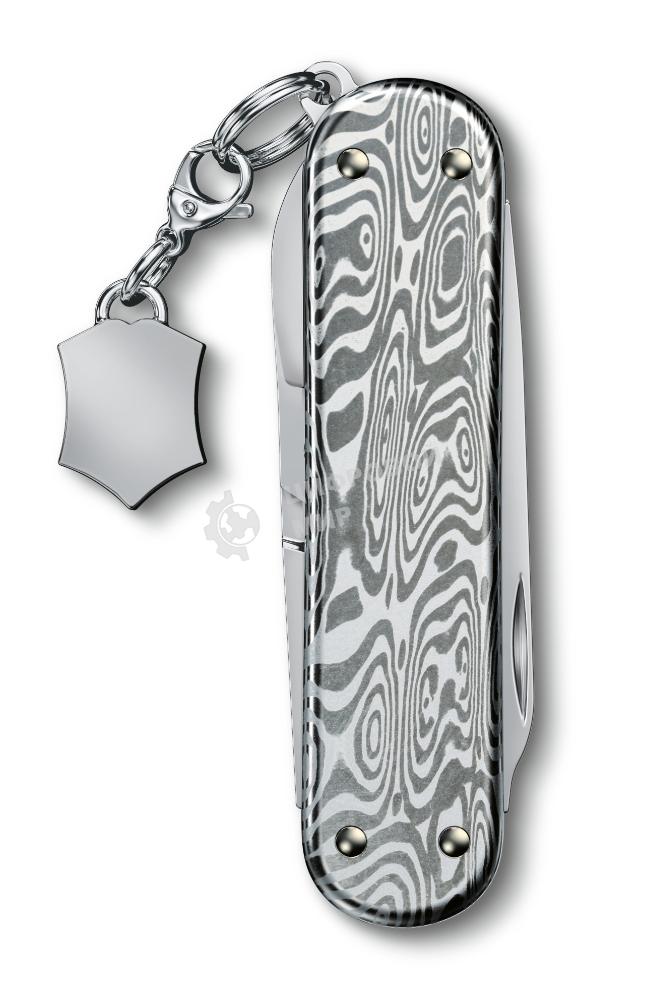 Нож перочинный Victorinox Classic Brilliant Damast (0.6221.34) 58мм 5функц. серебристый подар.коробка