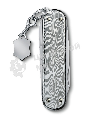 Нож перочинный Victorinox Classic Brilliant Damast (0.6221.34) 58мм 5функц. серебристый подар.коробка