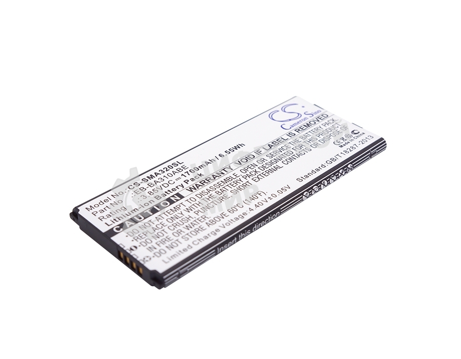 Аккумулятор CameronSino CS-SMA320SL EB-BA310ABE для Samsung Galaxy A3 (2016) SM-A3103.85V, 1700mAh, 6.55Wh