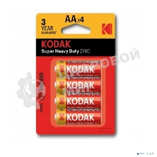 Батарейки Kodak R6-4BL SUPER HEAVY DUTY Zinc KAAHZ-4 (80/400/26400)