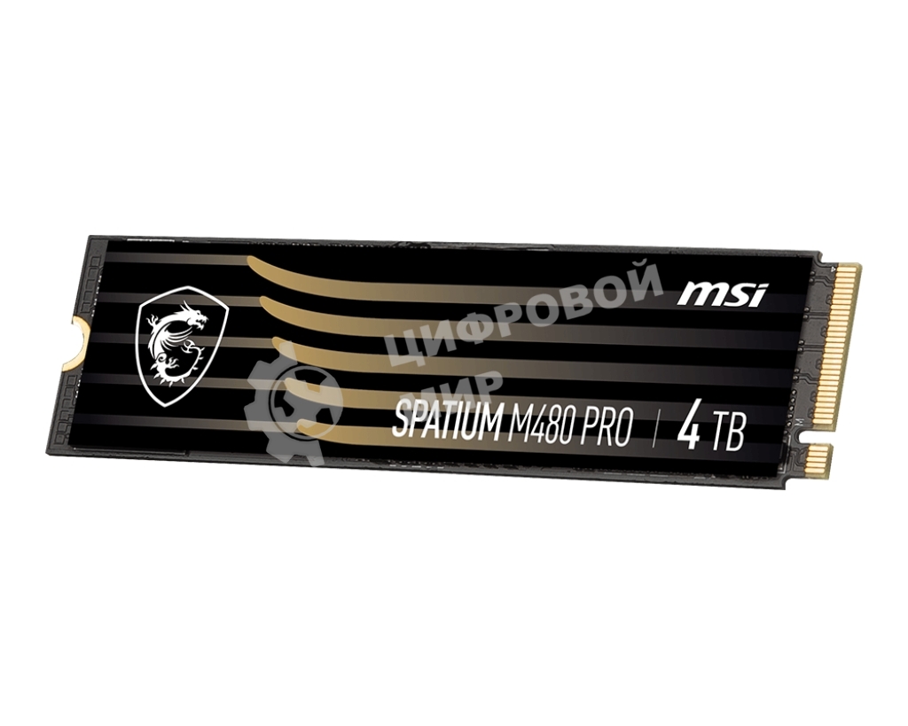 Накопитель SSD MSI SPATIUM M480 PRO, 2Tb, M.2 2280, PCIe 4.0 x4, NVMe, R/W 7400/7000