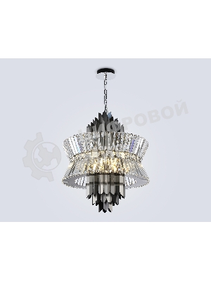Люстра Ambrella light LH41020/12 BK/CL черный/прозрачный E14*12 max 40W D560*660