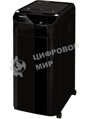 Шредер Fellowes AutoMax 450C черный с автоподачей (секр.P-4) фрагменты 450лист. 68лтр. скрепки скобы пл.карты CD