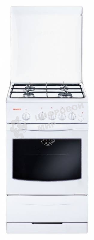 Плита газовая Gefest ПГ 3200-06 белый, конфорок 4 шт, духовка 42 л, 50 см x 85 см x 57 см