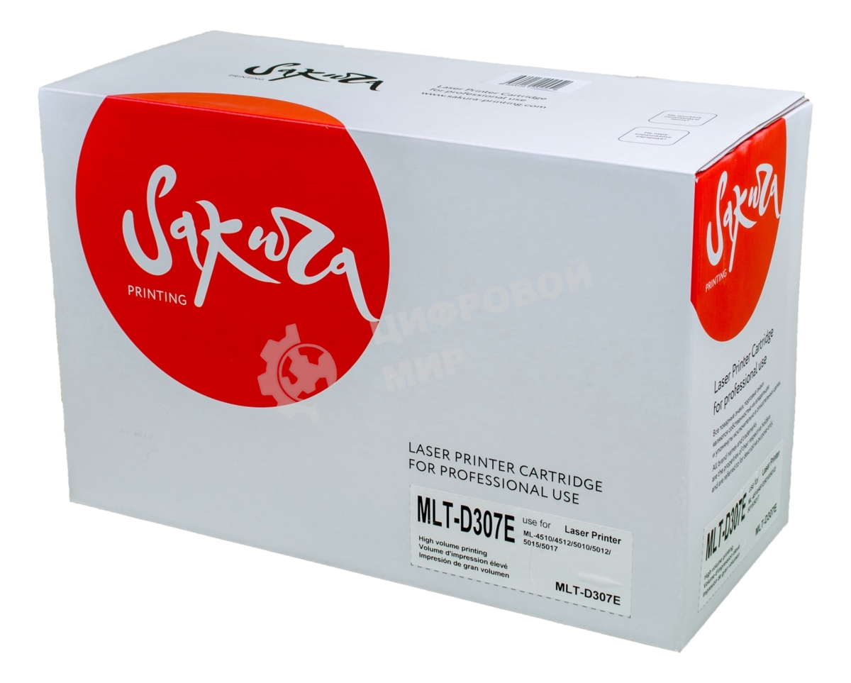 Картридж Sakura MLTD307E для Samsung ML-4510/4512/5010/5012/5015/5017, черный, 20000 к.