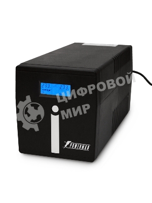 Источник бесперебойного питания PowerMan Smart Sine 1000 черный (Pure Sine Wave/LCD Display/USB/Software/RJ11/45)