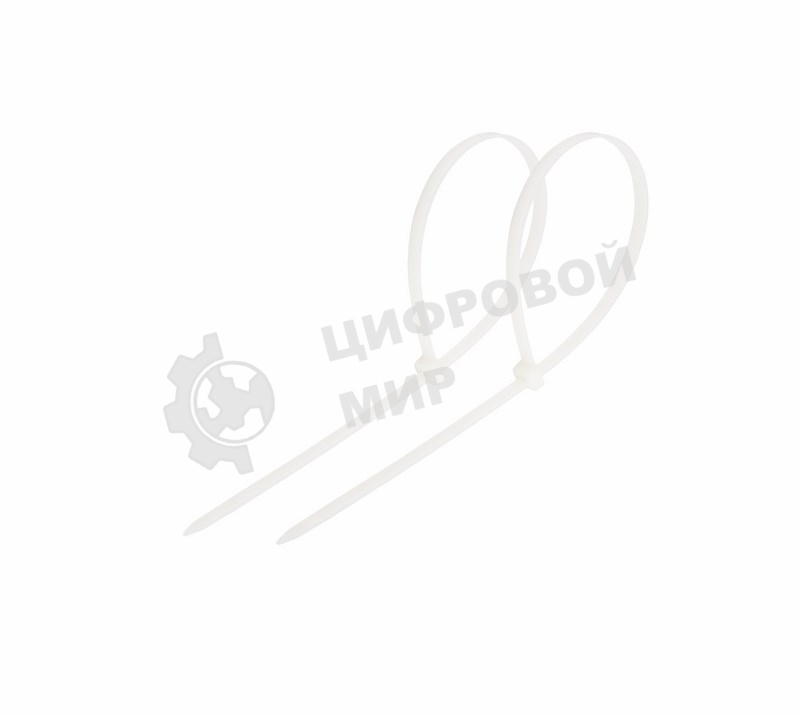 Хомут-стяжка кабельная нейлоновая Rexant 80 x2,5 мм, белая, упаковка 100 шт.