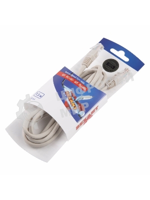 Пaтч-корд U/UTP Rexant, cat.5e, RJ45-RJ45, неэкранированный, PVC серый, 1,5м