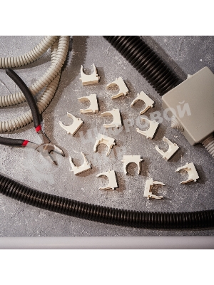 Крепеж-клипса для монтажного пистолета Rexant Ø 20 мм, белая (100 шт/уп)