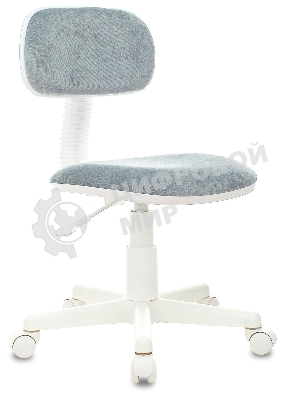 Кресло детское Бюрократ CH-W201NX Light-28 серо-голубой, крестов. пластик, пластик белый