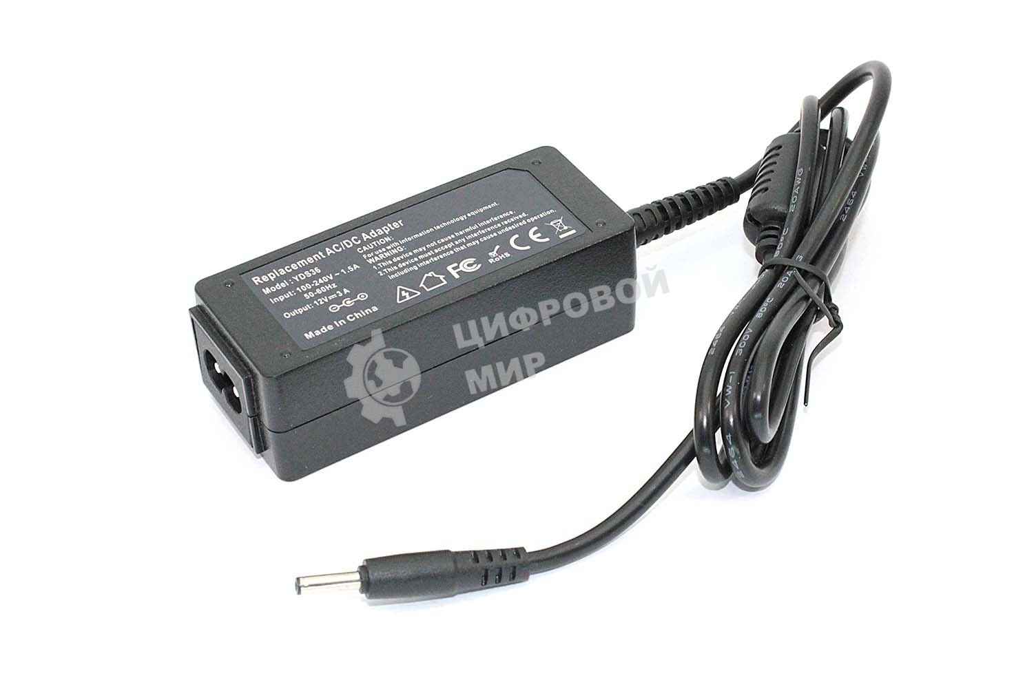 Блок питания (сетевой адаптер) для ноутбуков Asus 12V 3A 3.5x1.35mm 36W, OEM