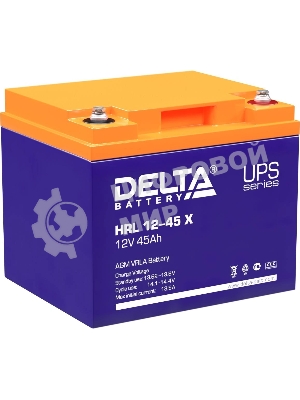 Батарея Delta HRL 12-45 X (45А\ч, 12В) свинцово-кислотный аккумулятор