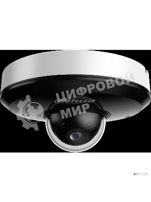 Уличная мини-купольная PTZ IP-видеокамера DAHUA DH-SD1A404DB-GNY с ИИ 4Мп, 1/2.8” CMOS, моторизованный объектив 2.8~12мм (4x), видеоаналитика, ИК 20м, IP66, IK08, корпус: металл