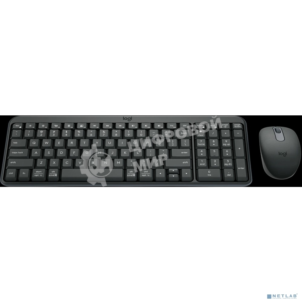 Комплект (клавиатура + мышь) Logitech Wireless MK250 Compact Bluetooth Wireless Combo-GRAPHITE