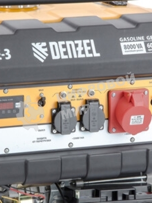 Электрогенератор бензиновый Denzel PS 80 E-3, 6.5 кВт, 85 дБ, 87 кг