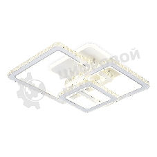 Управляемый светодиодный светильник Ambrella light FA1732/3 WH/CH белый/хром 145W 3000K/4200K/6400K 670*510*150 (ПДУ РАДИО 2.4G)