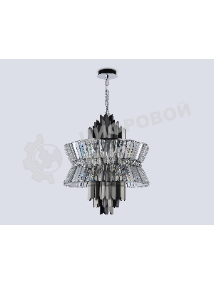 Люстра Ambrella light LH41020/12 BK/CL черный/прозрачный E14*12 max 40W D560*660